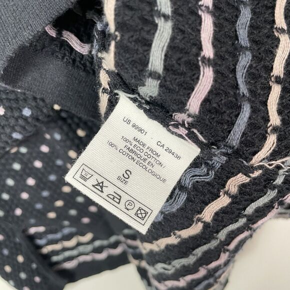 Organic Cotton Nordic Polka Dot Sweater Shirt S Navy Knit Scandi Core by Mansted - Picture 7 of 8